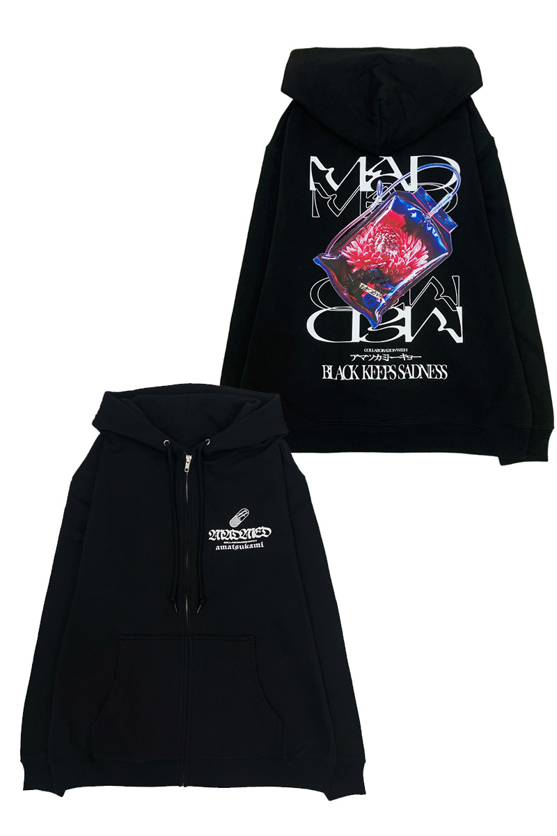 【予約商品】MADMED×アマツカミ× GEKIROCK CLOTHING コラボ・ジップ・アップ・パーカー