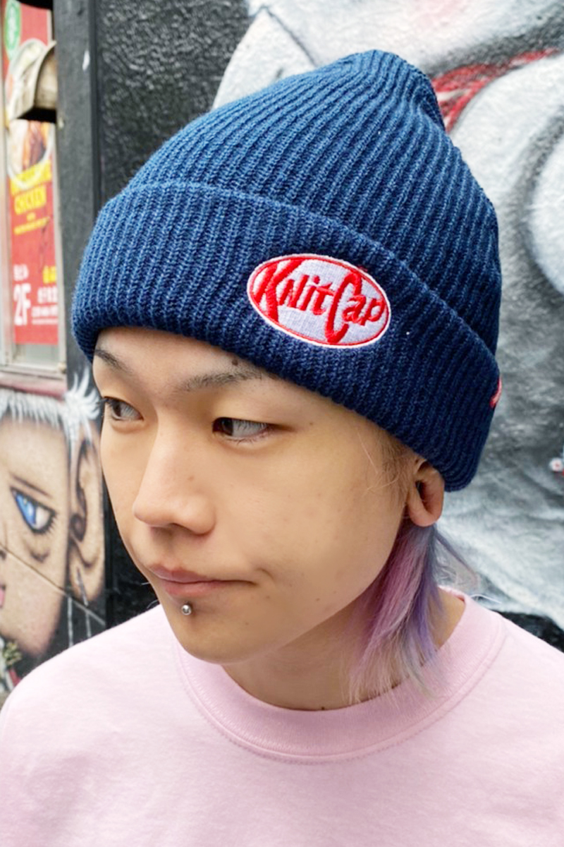 PUNK DRUNKERS ニットCAPニットCAP - NAVY