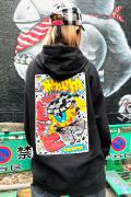 MISHKA(ミシカ) FRKO x Mishka "Pop! Pop! Pop!" Hoodie BLACK