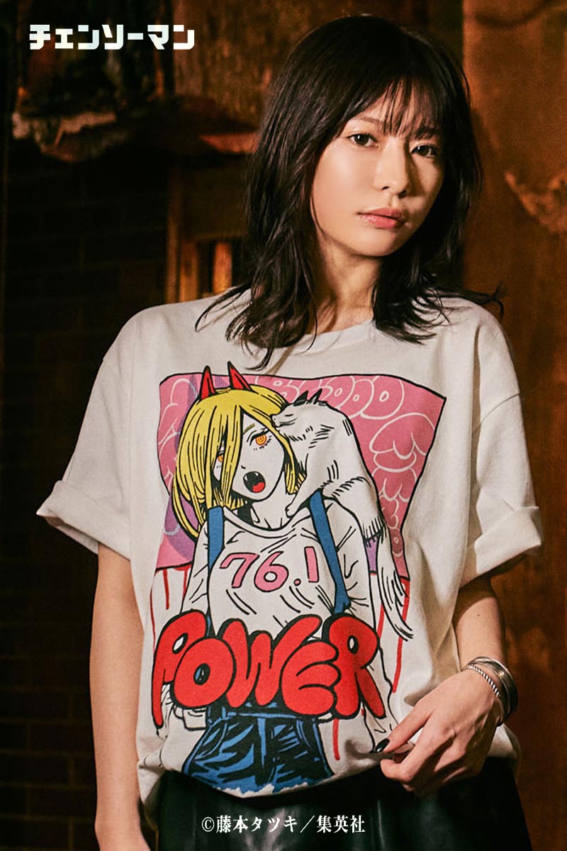 予約商品】glamb (グラム)×チェンソーマン Power T White 予約商品】glamb (グラム)×チェンソーマン Power T White