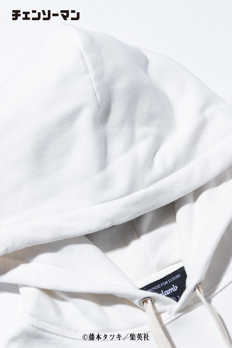 予約商品】glamb (グラム)×チェンソーマン Power Hoodie White 予約商品】glamb (グラム)×チェンソーマン Power Hoodie White