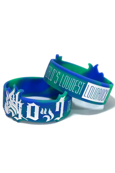激ロック Rubber Bracelet marble BLUE/GREEN