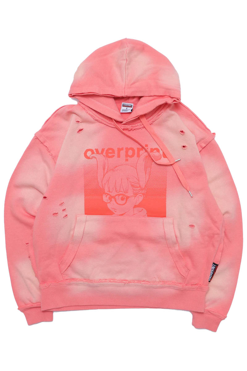 over print (オーバープリント) SHADOW Hoodie C - Pink