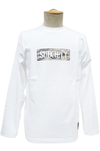 Subciety SALOON L/S-CAMOUFLAGE- WHITE