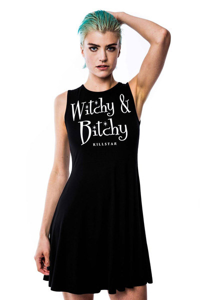 KILL STAR CLOTHING Witchy & Bitchy Skater Dress