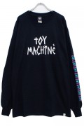 TOY MACHINE TMP19LT3 TAPE LOGO PT LT(LONG TEE) BLACK