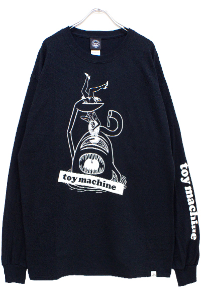 TOY MACHINE TMP19LT6 SECT ATTACK PT LT(LONG  TEE) BLACK