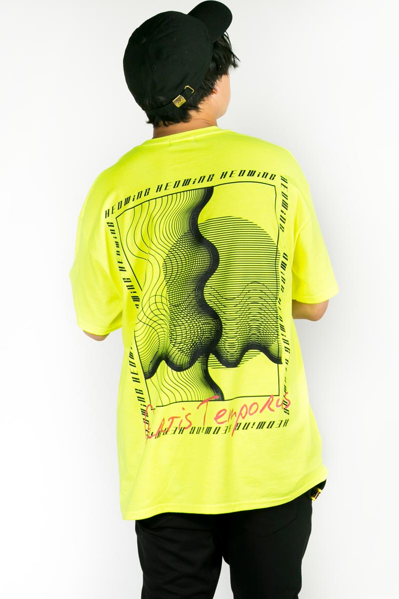 HEDWiNG Geometric Wave T-shirt Lime