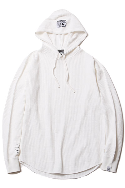 SILLENT FROM ME NORM -Waffle Pullover- WHITE