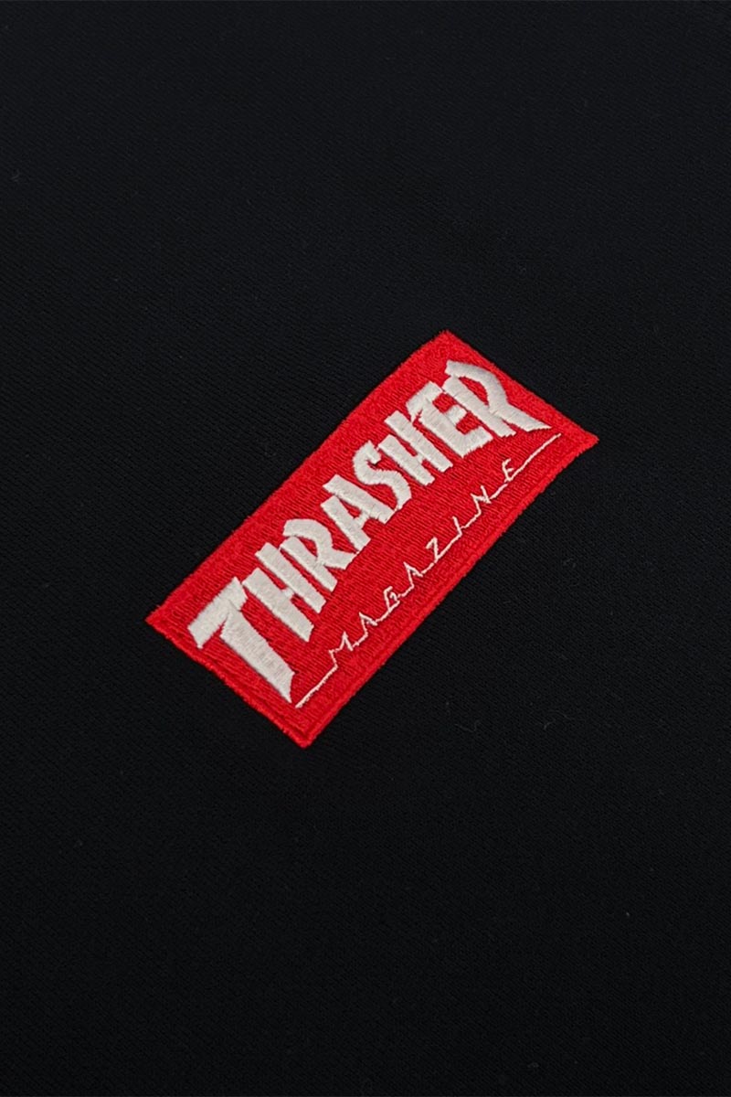 ロックファッション バンドグッズのgekirock Clothing Thrasher スラッシャー Thpl Red Mag Logo Sweat Black