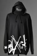 BLXCK Tokyo(ブラックトーキョー)　Logo Hoodie B×W