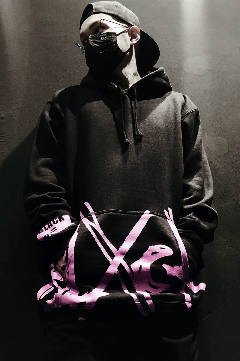 BLXCK Tokyo(ブラックトーキョー)　Logo Hoodie B × LP