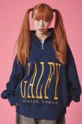 GALFY (ガルフィー) ぐるぐるグニャグニャハーフジップ NAVY