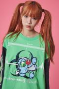 GALFY (ガルフィー) サイバーガルフィーバイオハザードロンTee GREEN
