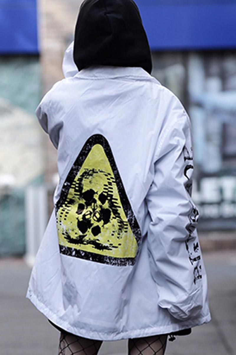 acOlaSia BIOHAZARD COACH JACKET WHITE