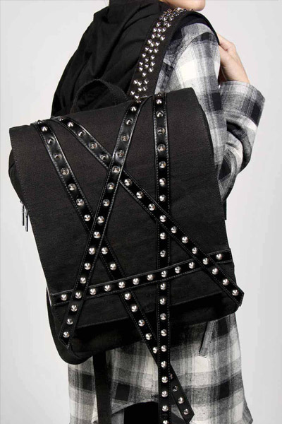 DISTURBIA CLOTHING Pentagram Backpack
