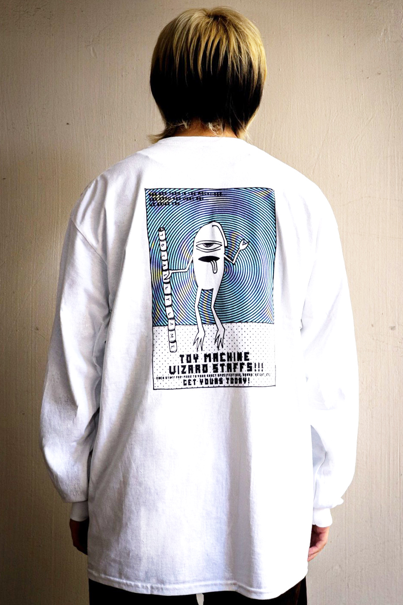 TOY MACHINE SECT STAFF GRADATION LONG TEE WHITE
