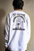 TOY MACHINE CLAIRVOYANT LONG TEE WHITE