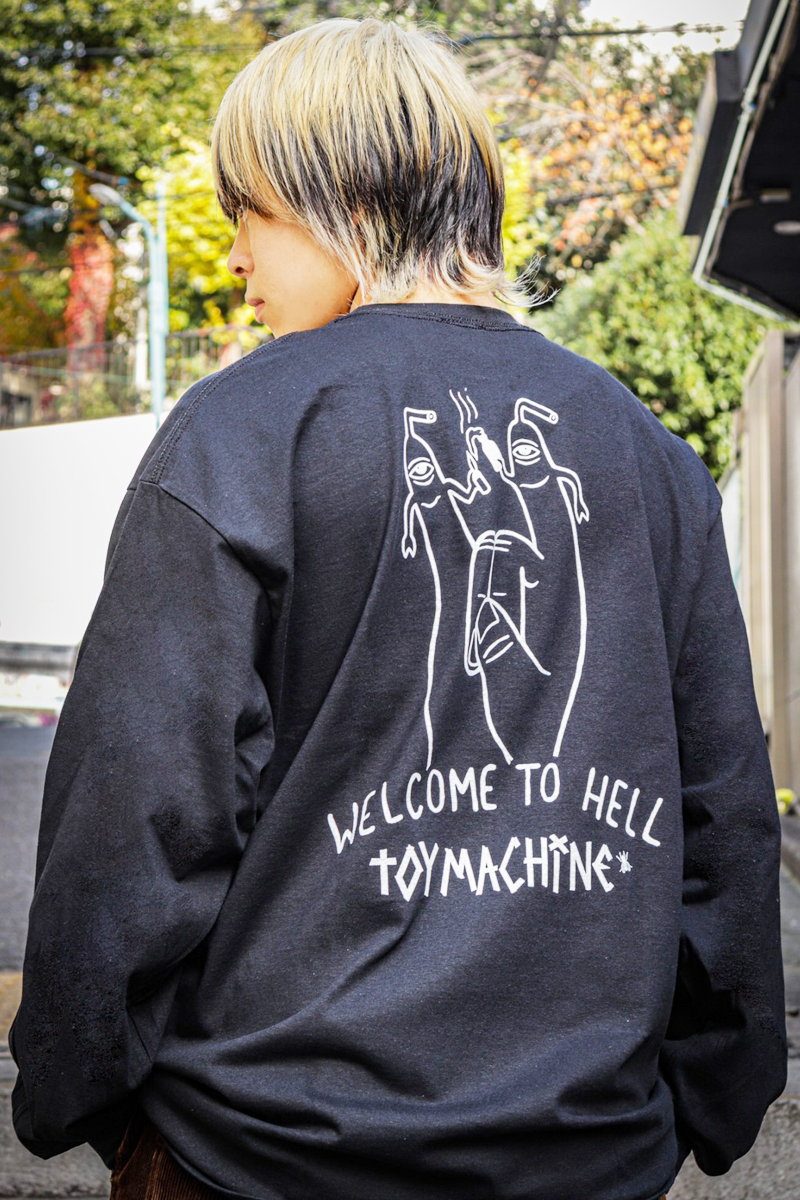 TOY MACHINE WELCOME TO HELL LONG TEE BLACK