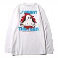 SABBAT13 SPOOK INSIDE L/S T WHITE