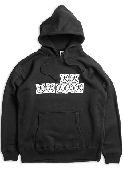 ロックファッション バンドグッズのgekirock Clothing Punk Drunkers ワンワンパーカ Black