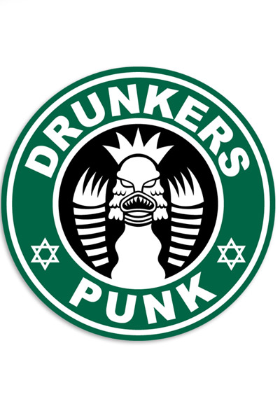PUNK DRUNKERS 半魚人ステッカー