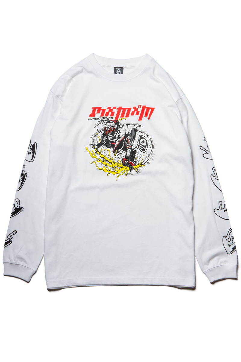 MAGICAL MOSH MISFITS  交響詩篇エウレカセブン x MxMxM “MAGICAL MOSH NIRVASH” LONG TEE WHITE