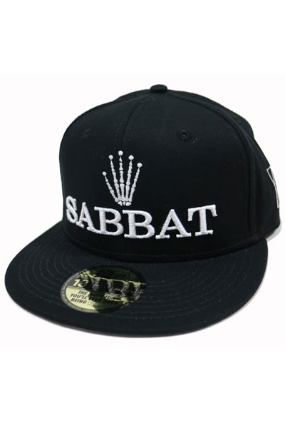 SABBAT13 CROWN SNAPBACK CAP BLK