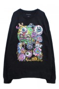 MISHKA(ミシカ) LAMOUR CYCO COLLAGE CREWNECK (BLACK/FL171135CN)