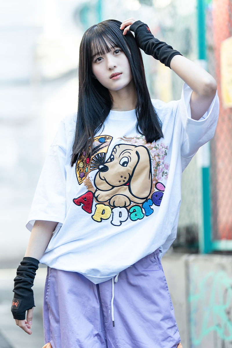 Appare!×GALFY×GEKIROCK CLOTHING コラボ・Tシャツ WHITE