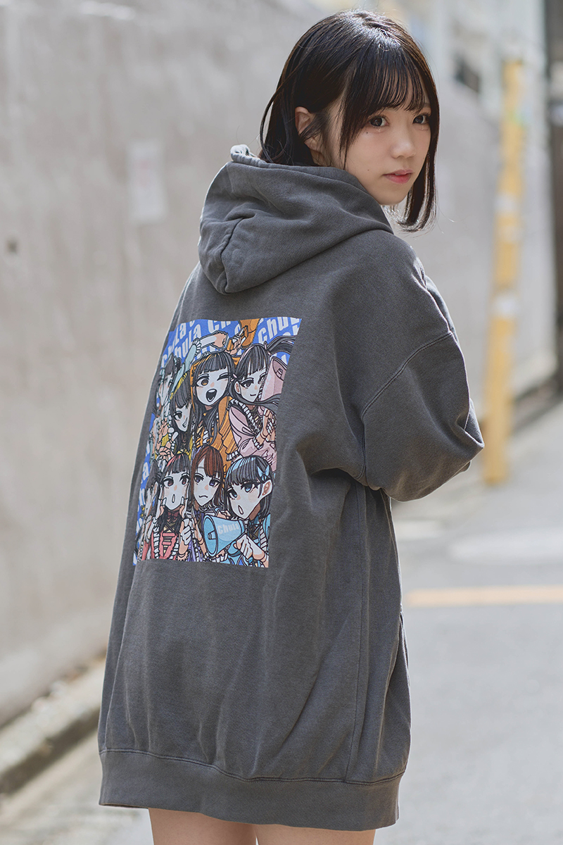 chuLa × scene tokyo コラボ・パーカー BLUE