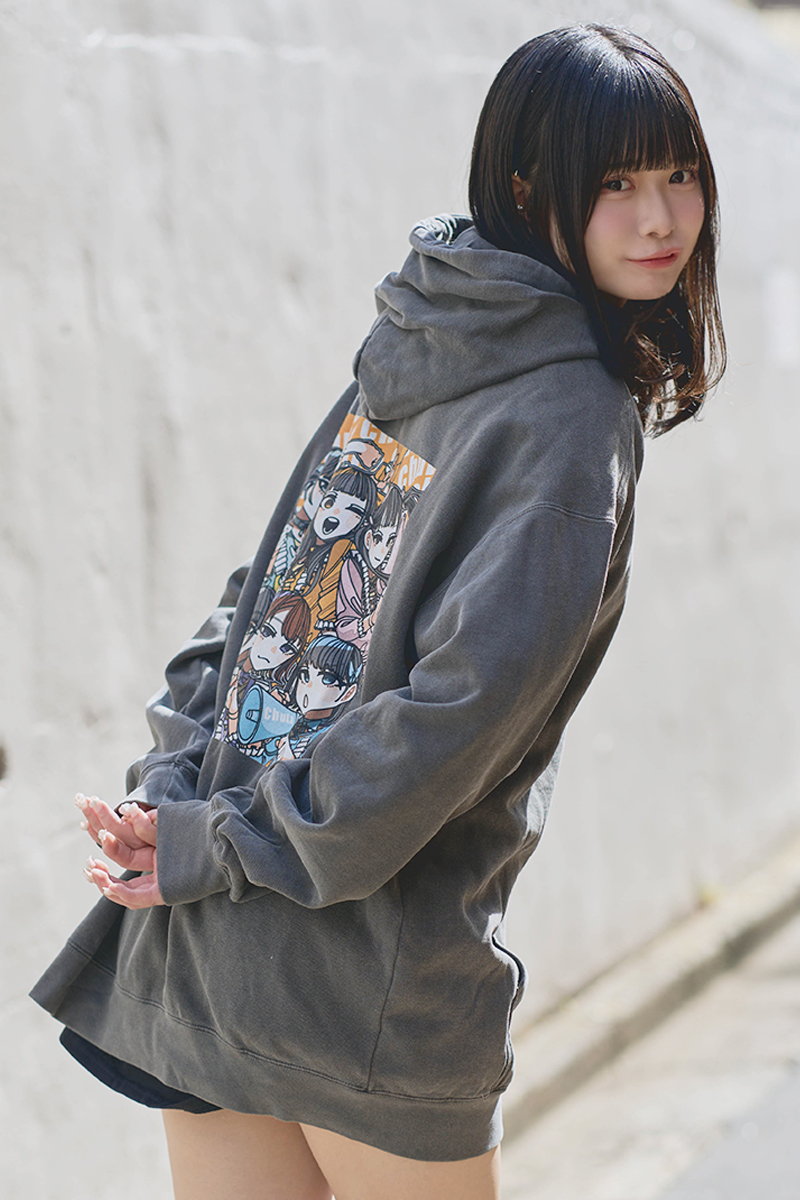 chuLa × scene tokyo コラボ・パーカー ORANGE