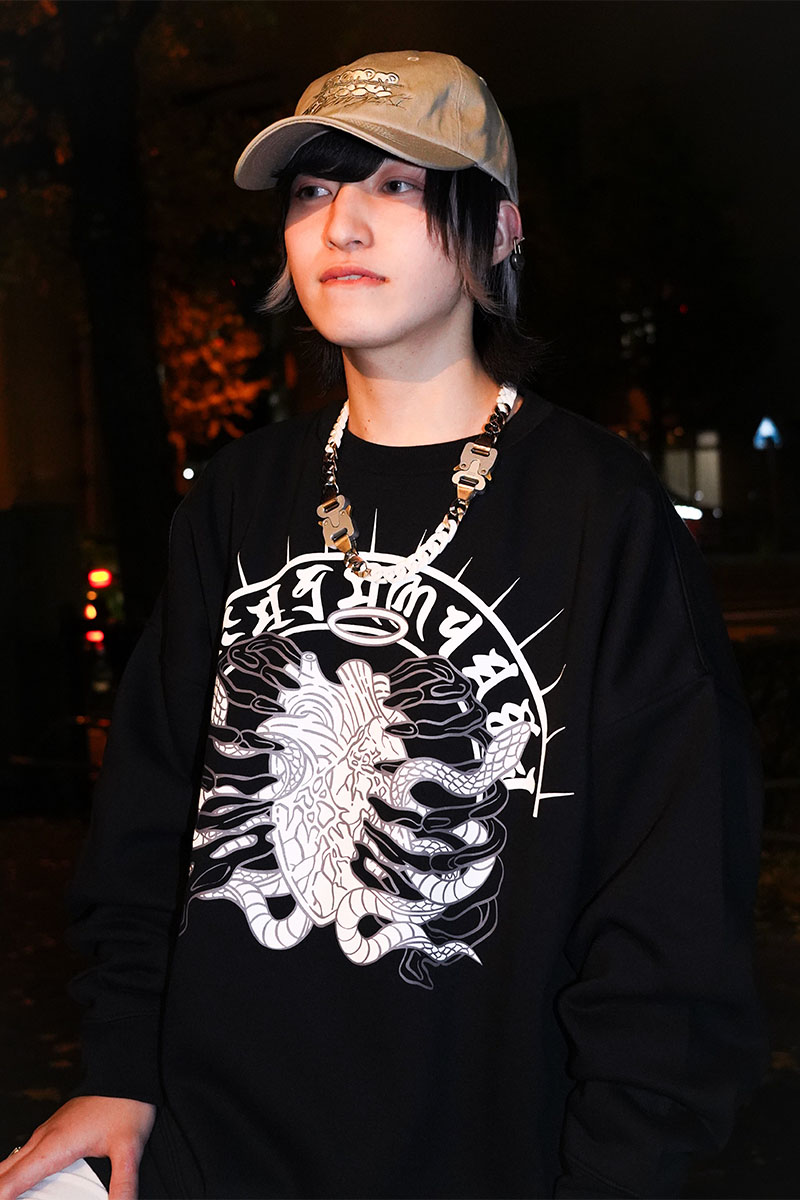 東京13零式(トウキョウイチサンゼロシキ) Crew neck sweat 八識