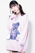 TRAVAS TOKYO【トラヴァストーキョー】 Furry bearプルオーバースウェット L.Pink