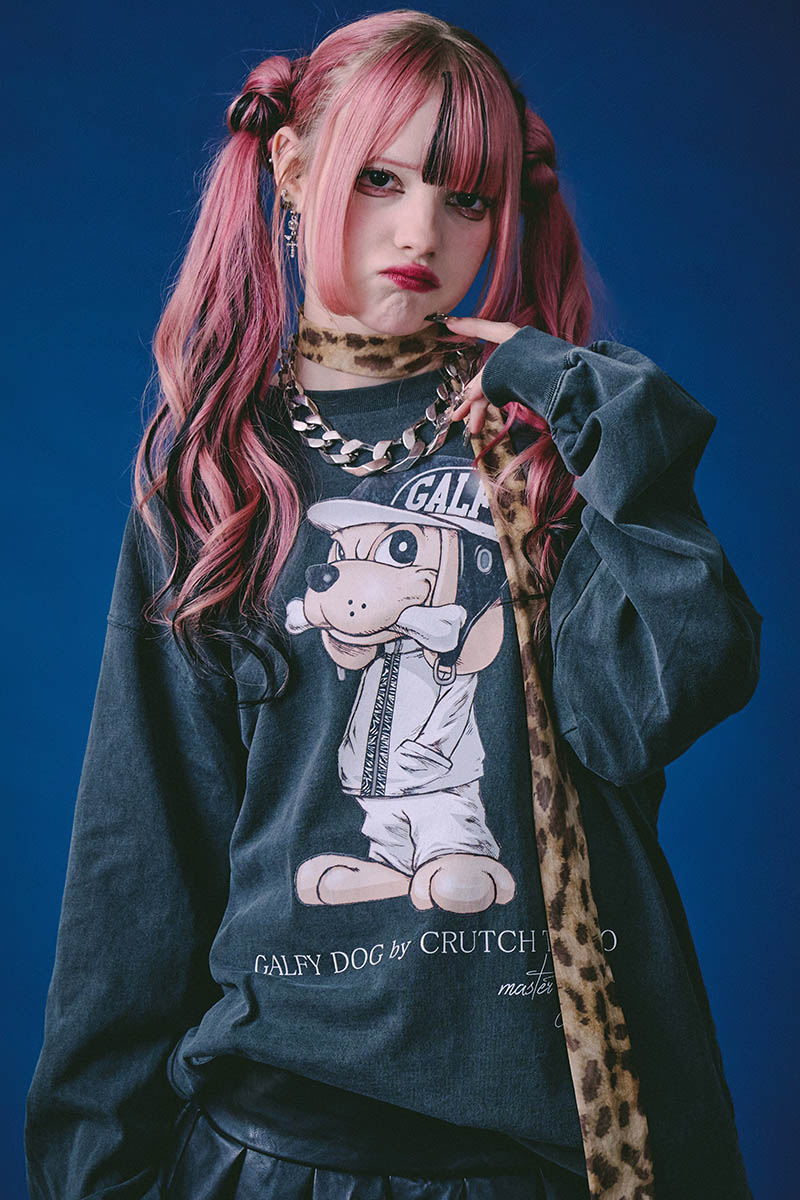 【予約商品】GALFY (ガルフィー) リアル兄貴ロンTEE - Ink Black