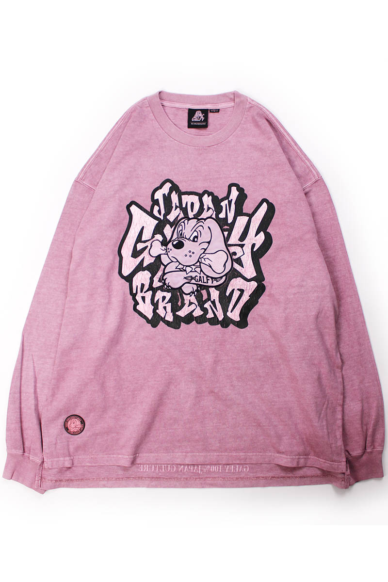 GALFY (ガルフィー) さらっとグラフィティ染め染めロンTEE - Pigment Pink