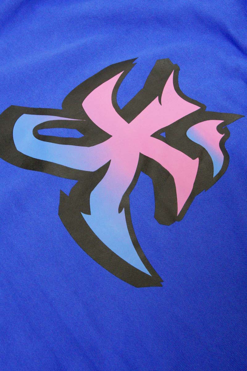 ロックファッション バンドグッズのgekirock Clothing Galfy 犬パーカー 青