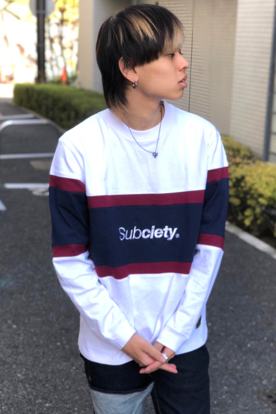 Subciety (サブサエティ) SWITCHED L/S WHITE