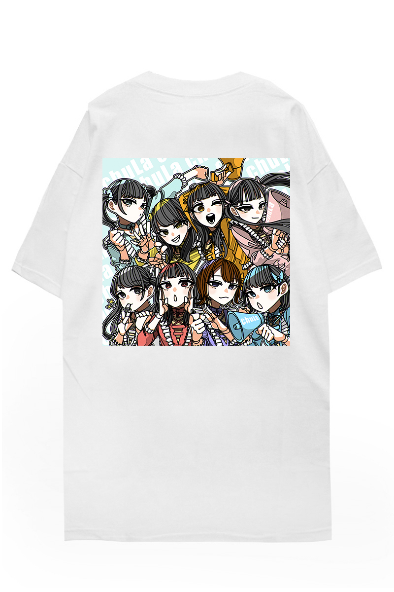 chuLa × scene tokyo コラボ・Tシャツ WHITE プリントMINT