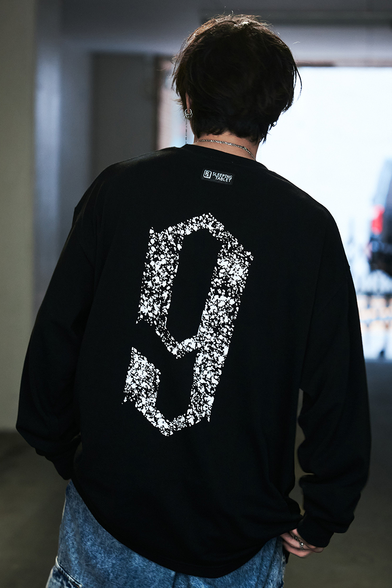 吾龍 / KOOL × SLEEPING TABLET　IX [ HEAVY WEIGHT LONG SLEEVE ] BLACK