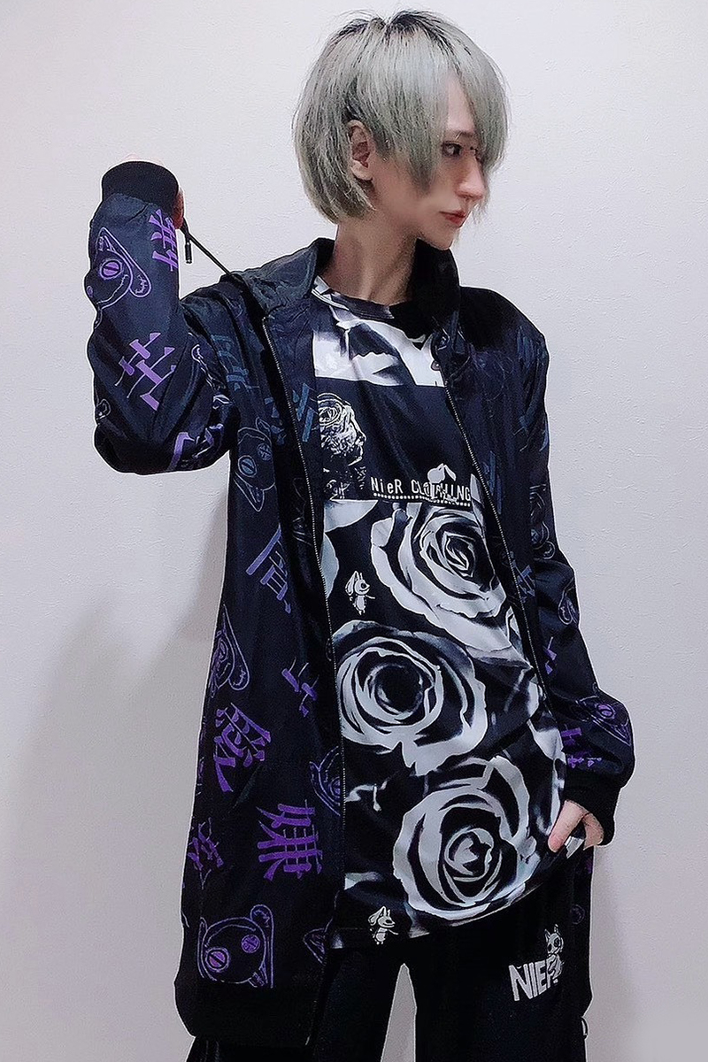 ロックファッション、バンドグッズのGEKIROCK CLOTHING / NieR WIND BREAKER【闇】