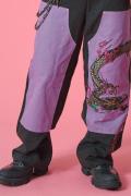 GALFY (ガルフィー) ちょいYABAワークパンツ PURPLE