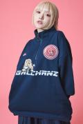 GALFY (ガルフィー)  球蹴りチームハーフジップ NAVY