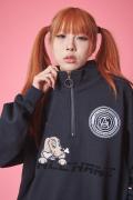 GALFY (ガルフィー)  球蹴りチームハーフジップ BLACK