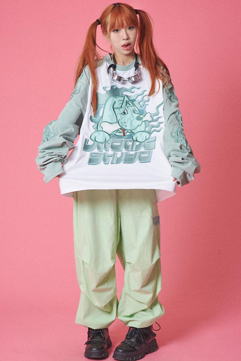 GALFY (ガルフィー) うらめしやロンTee L.GREEN / ロック