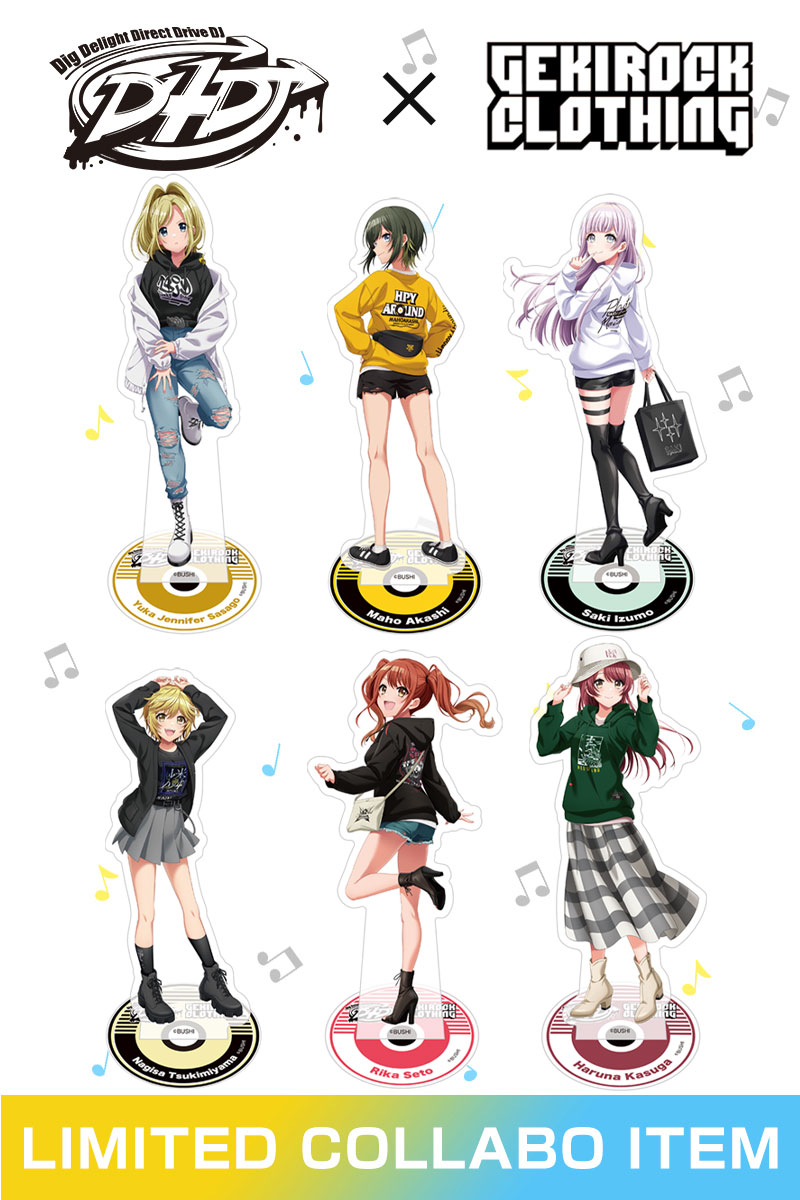 D4DJ×GEKIROCK CLOTHINGコラボ第3弾限定アクリル・スタンド