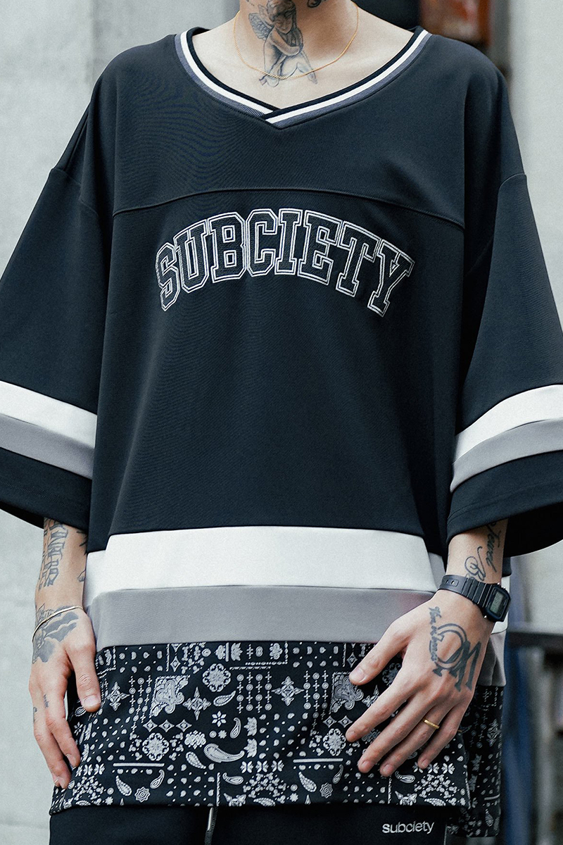 Subciety (サブサエティ) HOCKEY SHIRT BLACK