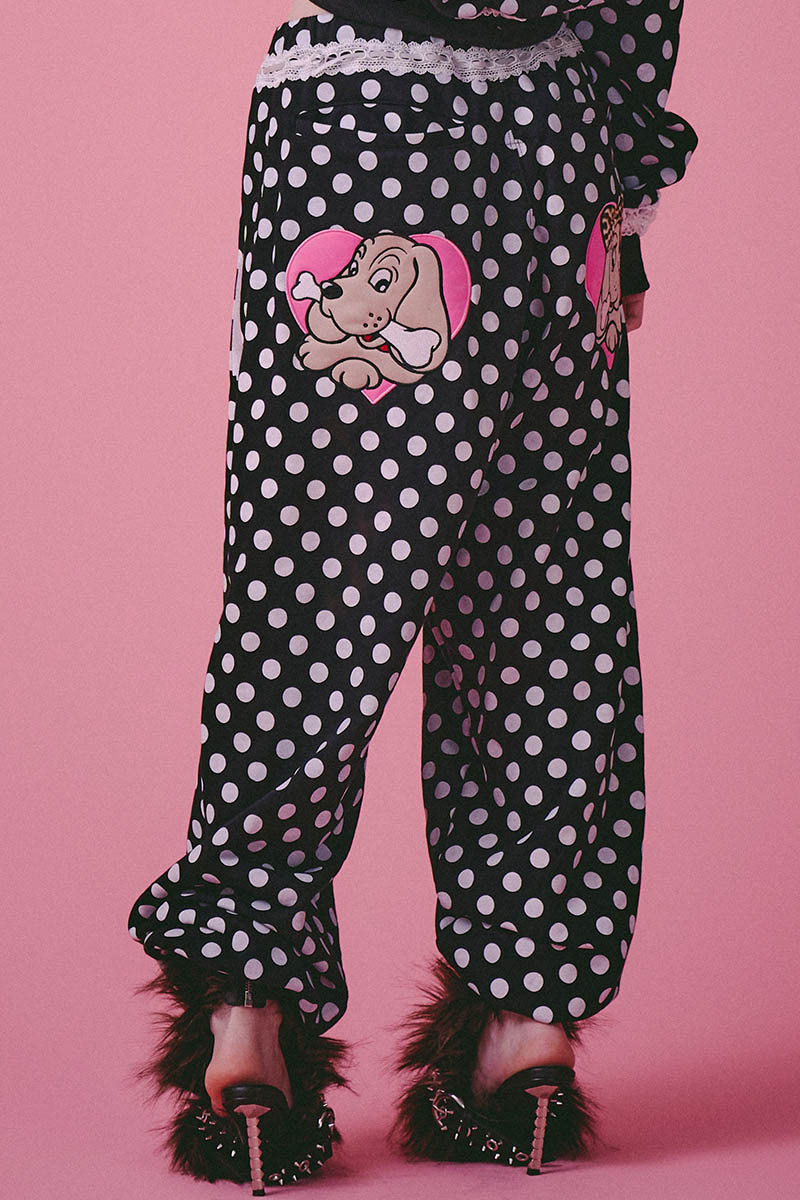 GALFY (ガルフィー) ポップポップI♡GALスウェパン - Black