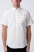 MISHKA (ミシカ) TERRITORY BUTTON UP WHITE