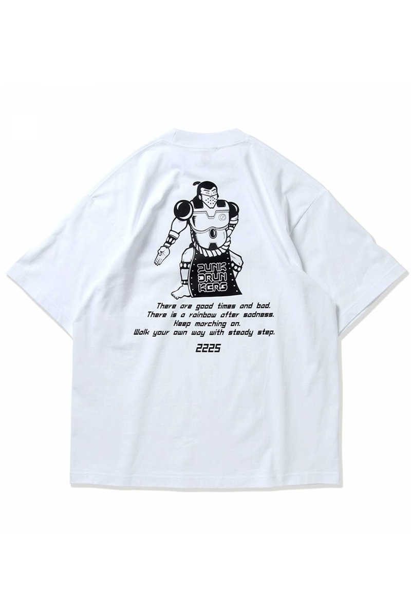 PUNK DRUNKERS (パンクドランカーズ) NEO国技TEE - WHITE
